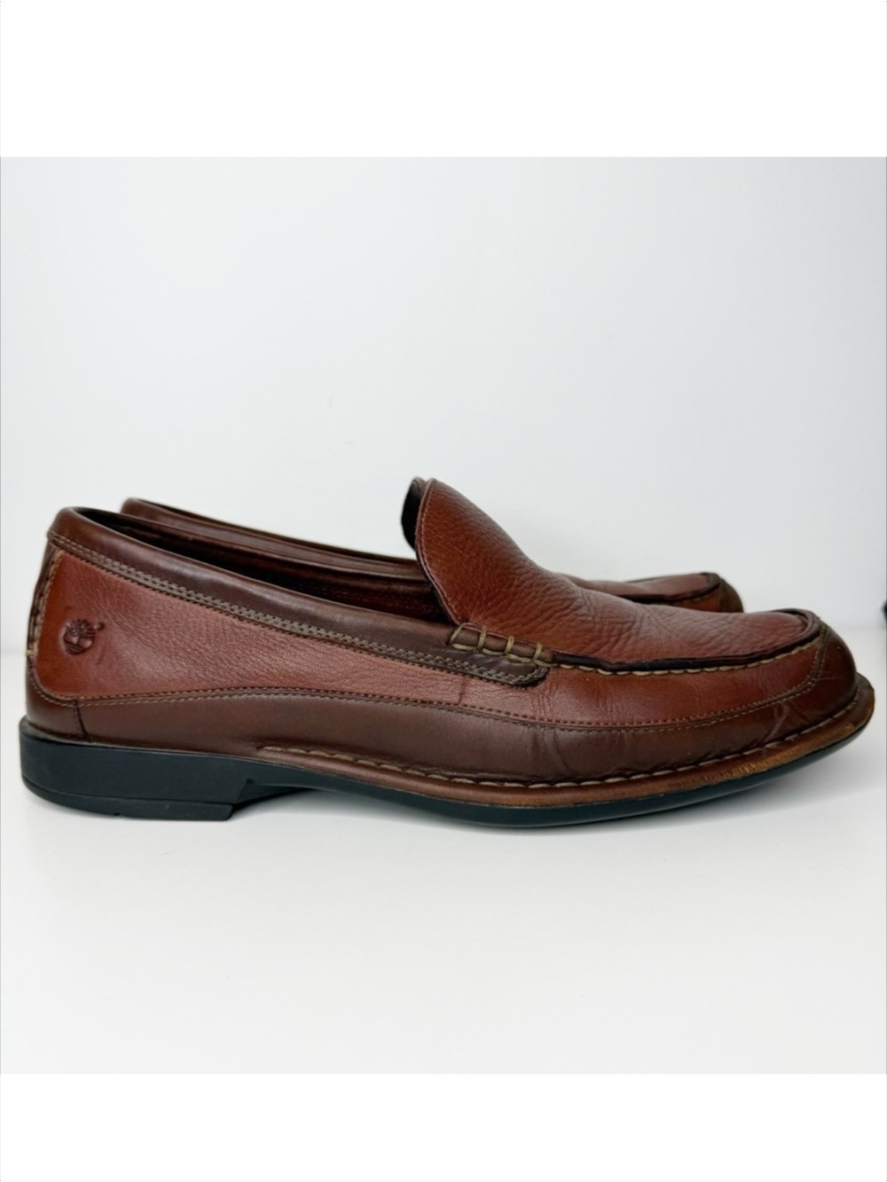 Timberland Smart Comfort System Brown Leather Loafer Shoe Dress Casual Men 10